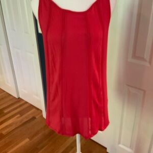Red Sleeveless Women's Top